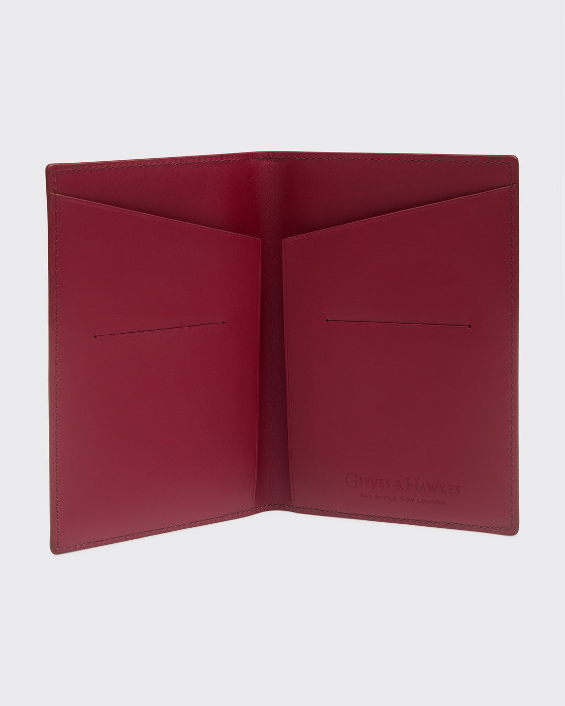 Passport Holder Leather Case Burgundy