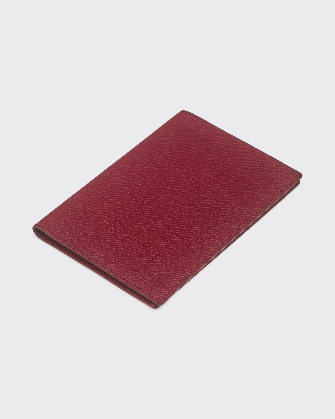 Passport Holder Leather Case Burgundy