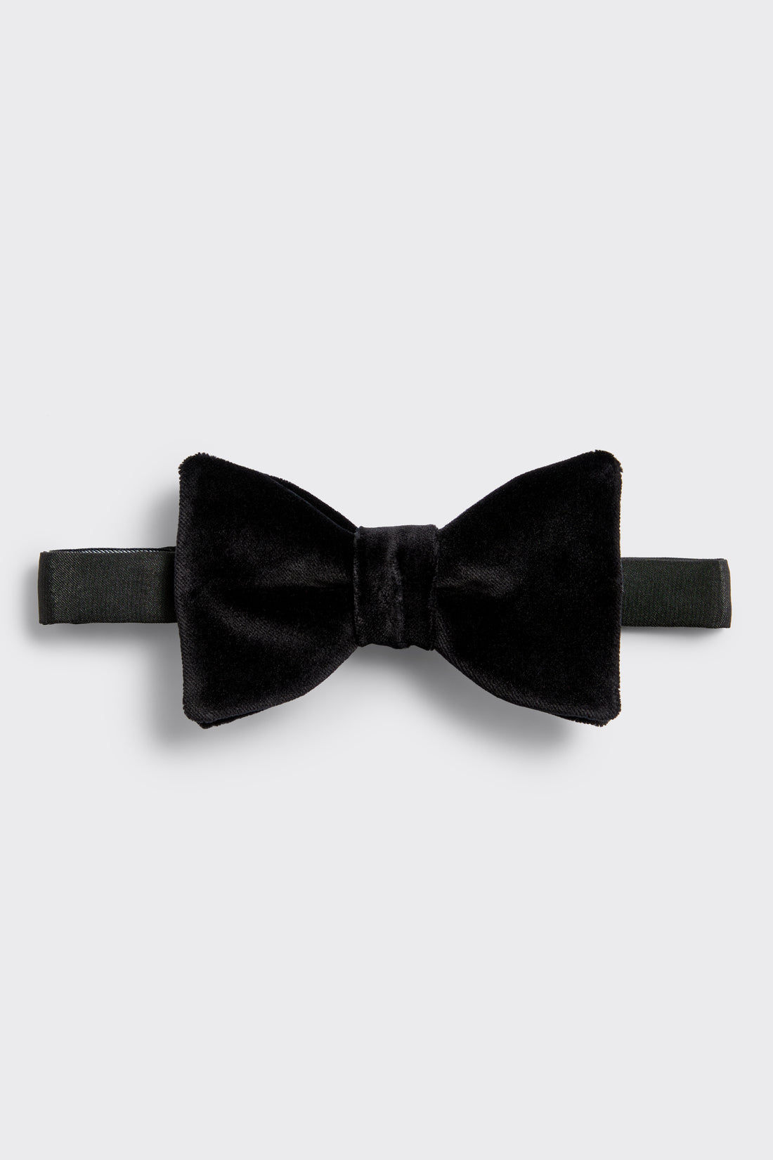 Lathom Velvet Bow Tie Black Pre-Tied