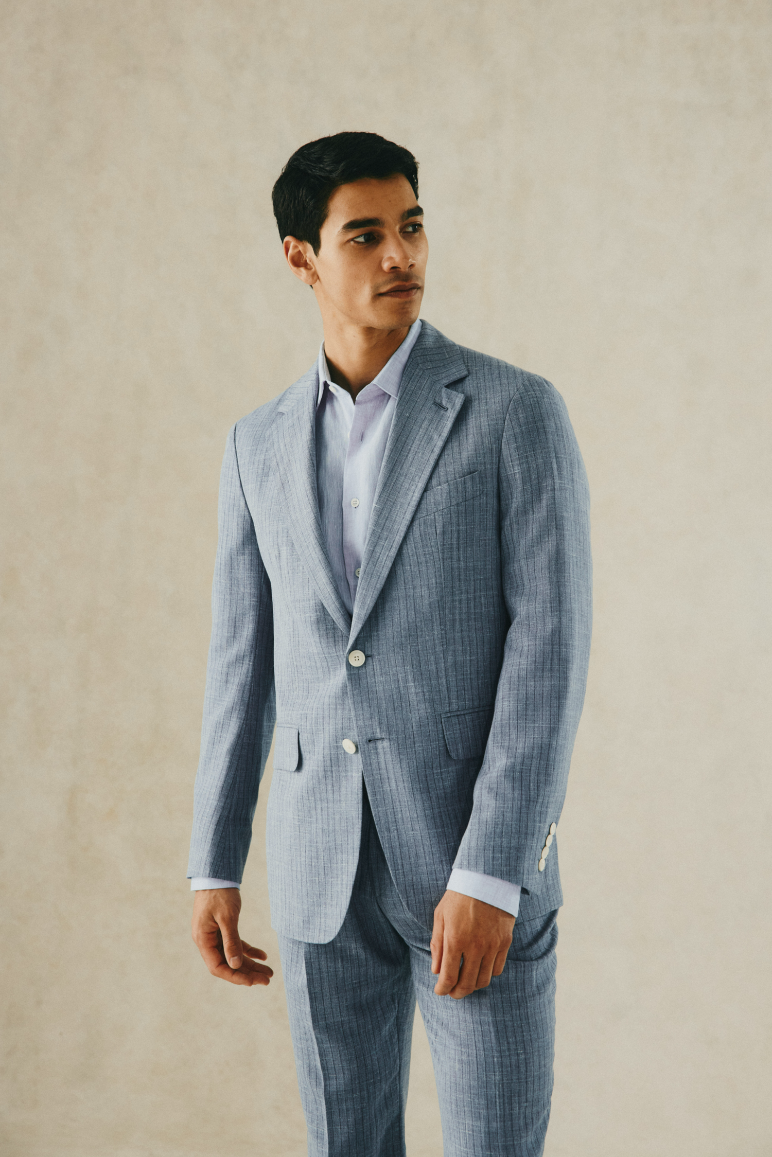 Dudgeon Basketweave Stripe Jacket Blue