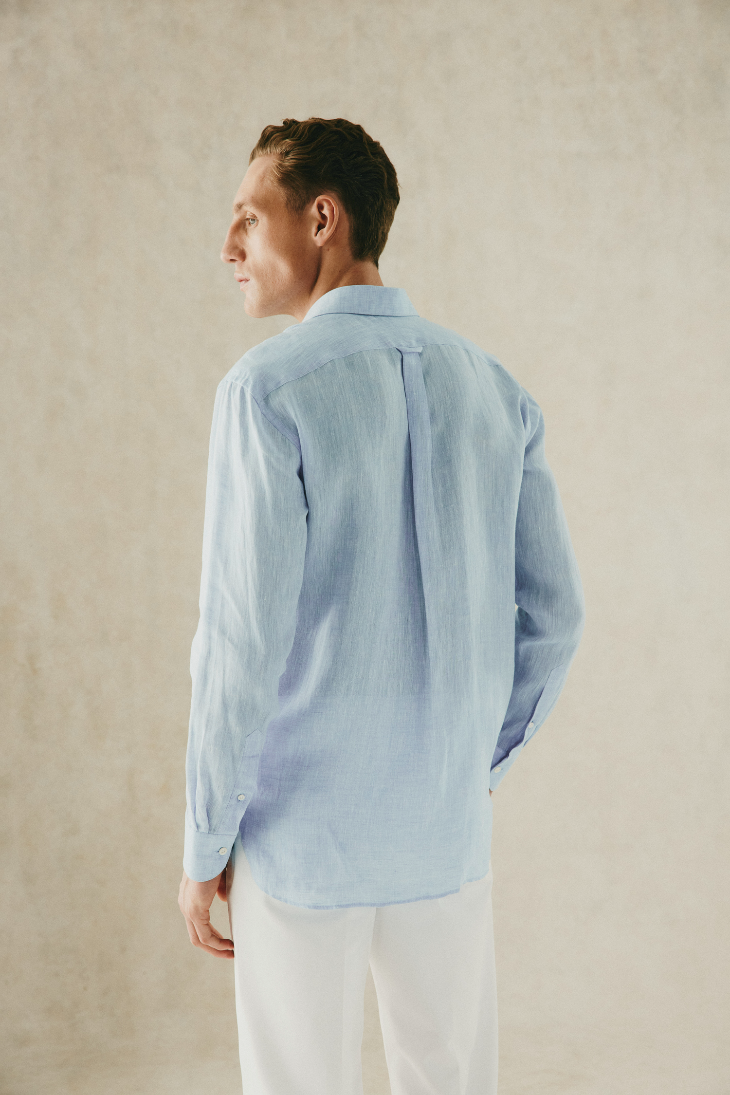 Henderson Linen Shirt Light Blue