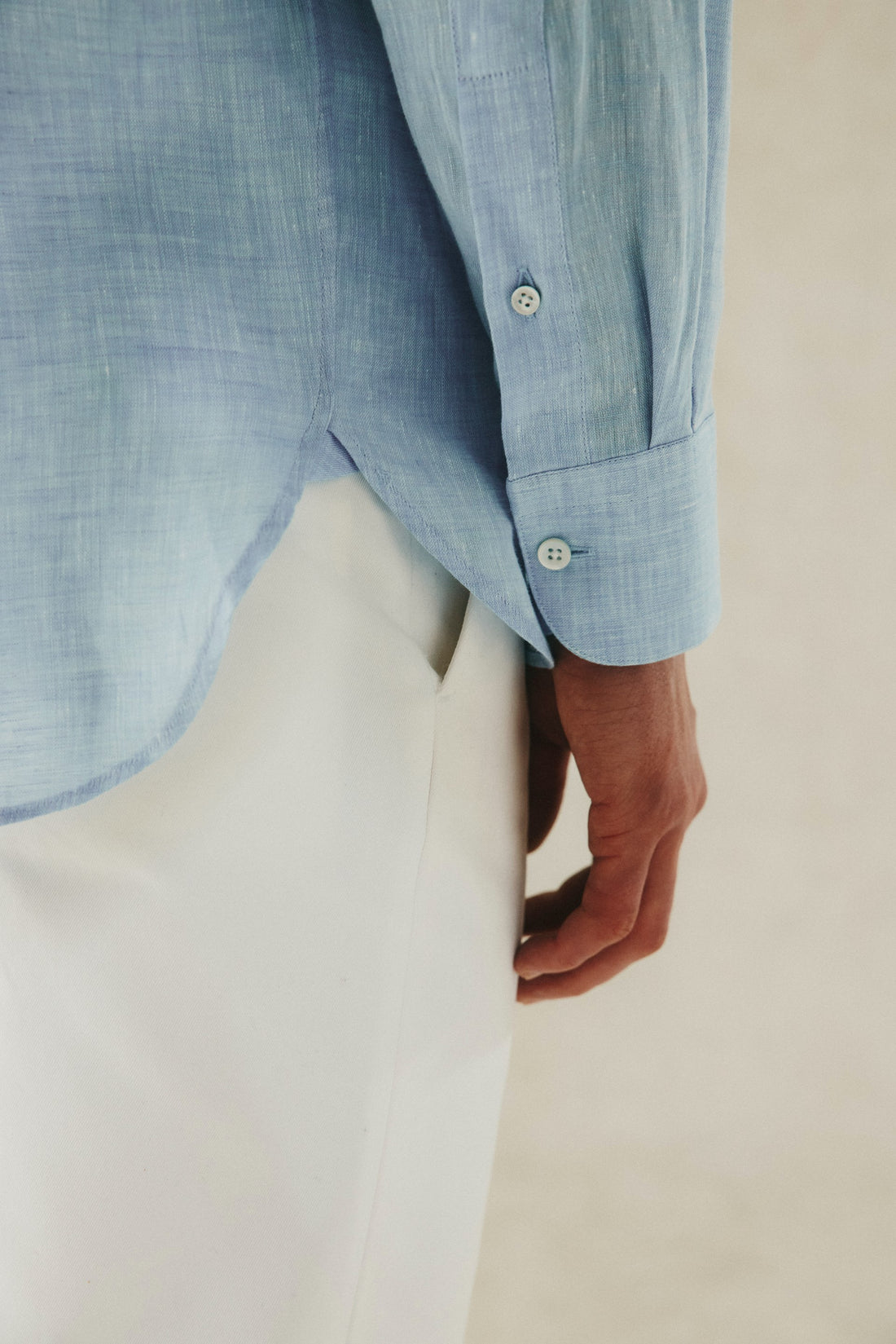 Henderson Linen Shirt Light Blue