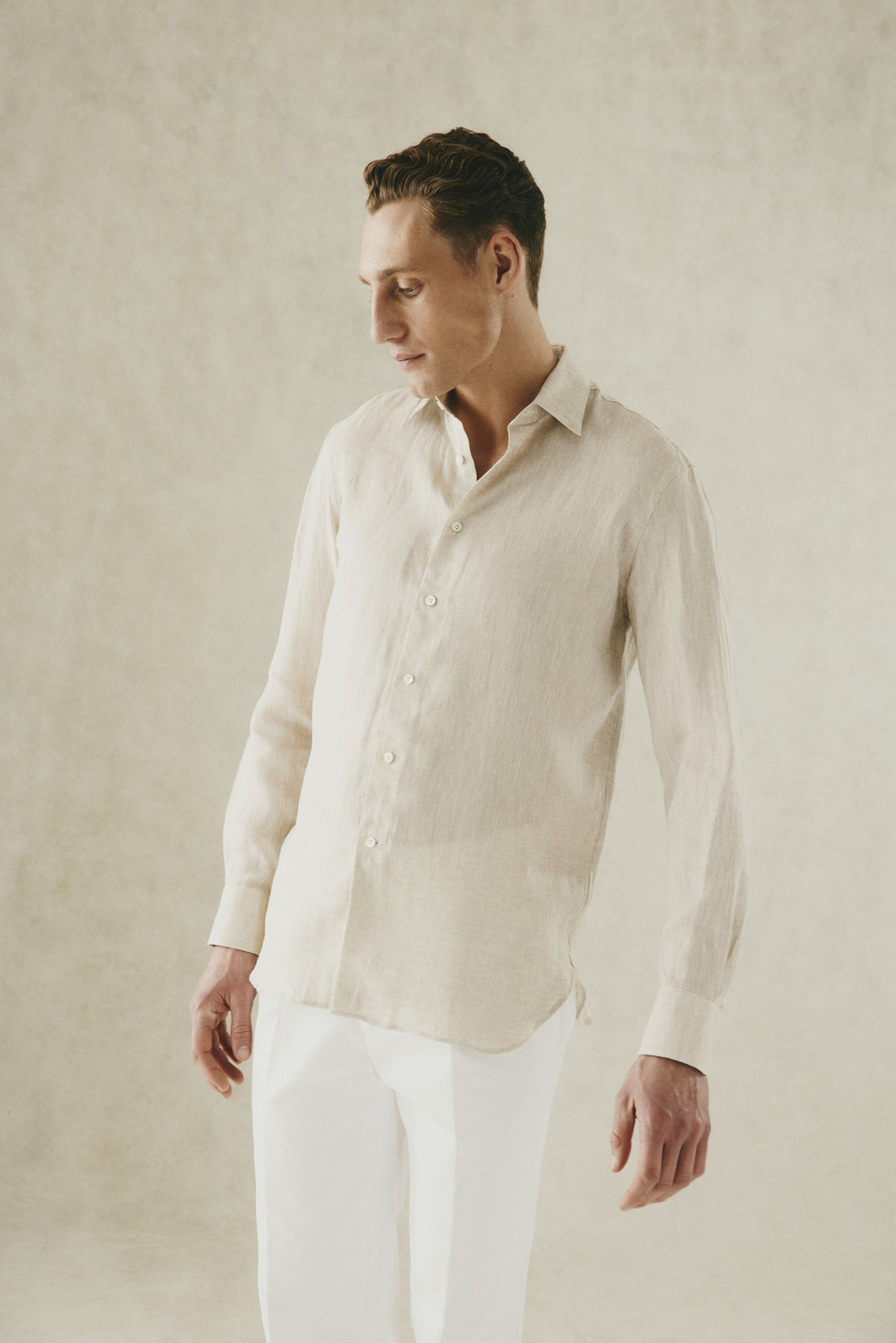 Henderson Linen Shirt Ecru