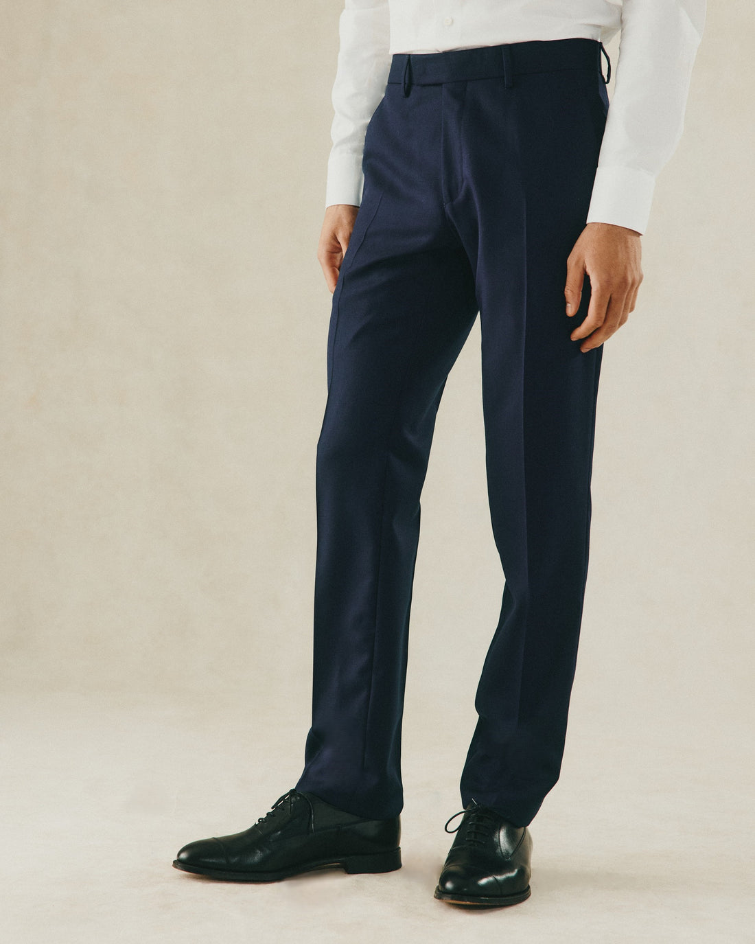 Seymour Blue Wool Twill Suit Trouser