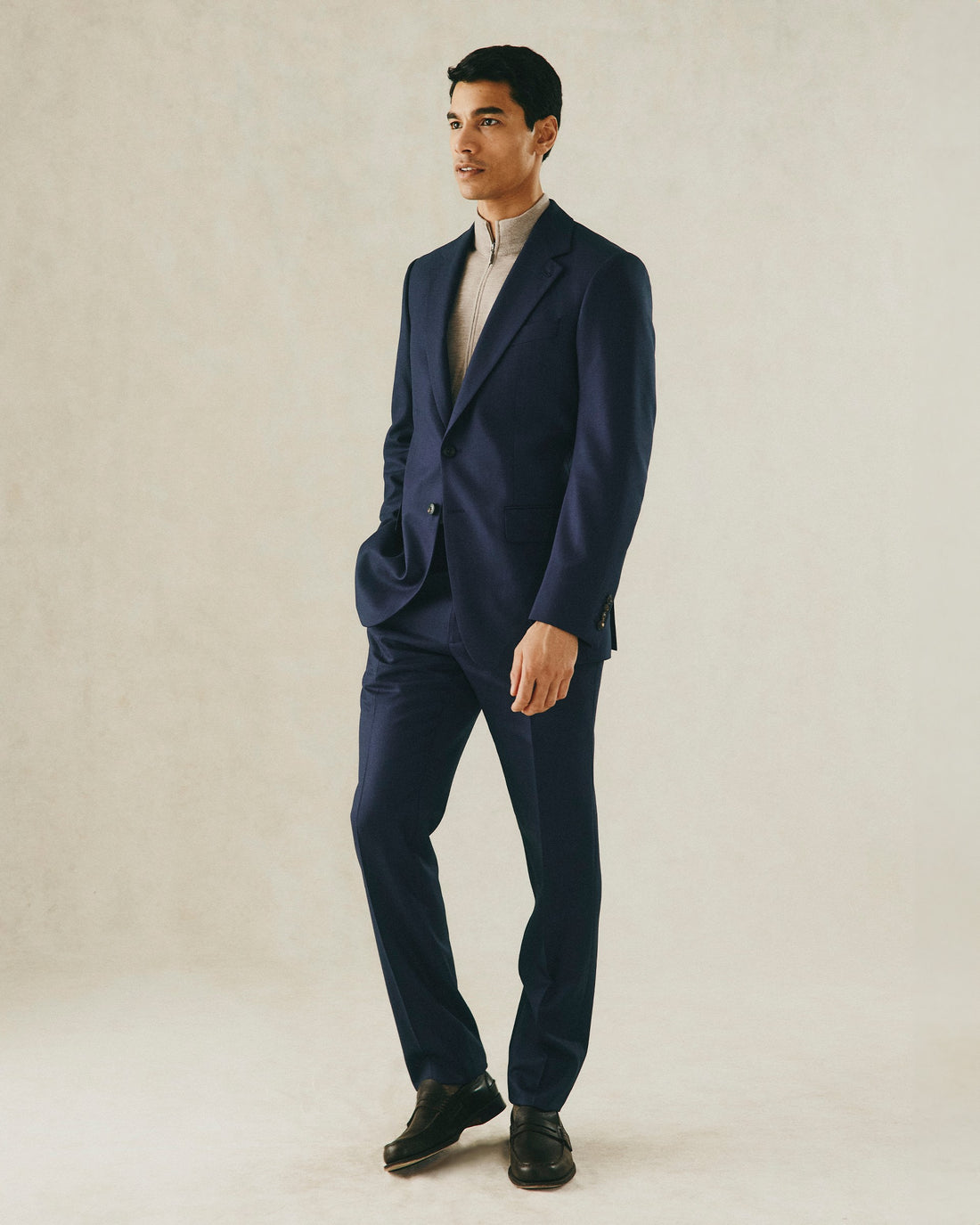 Madden Navy Wool Birdseye 2-Piece Suit [Available as separates]