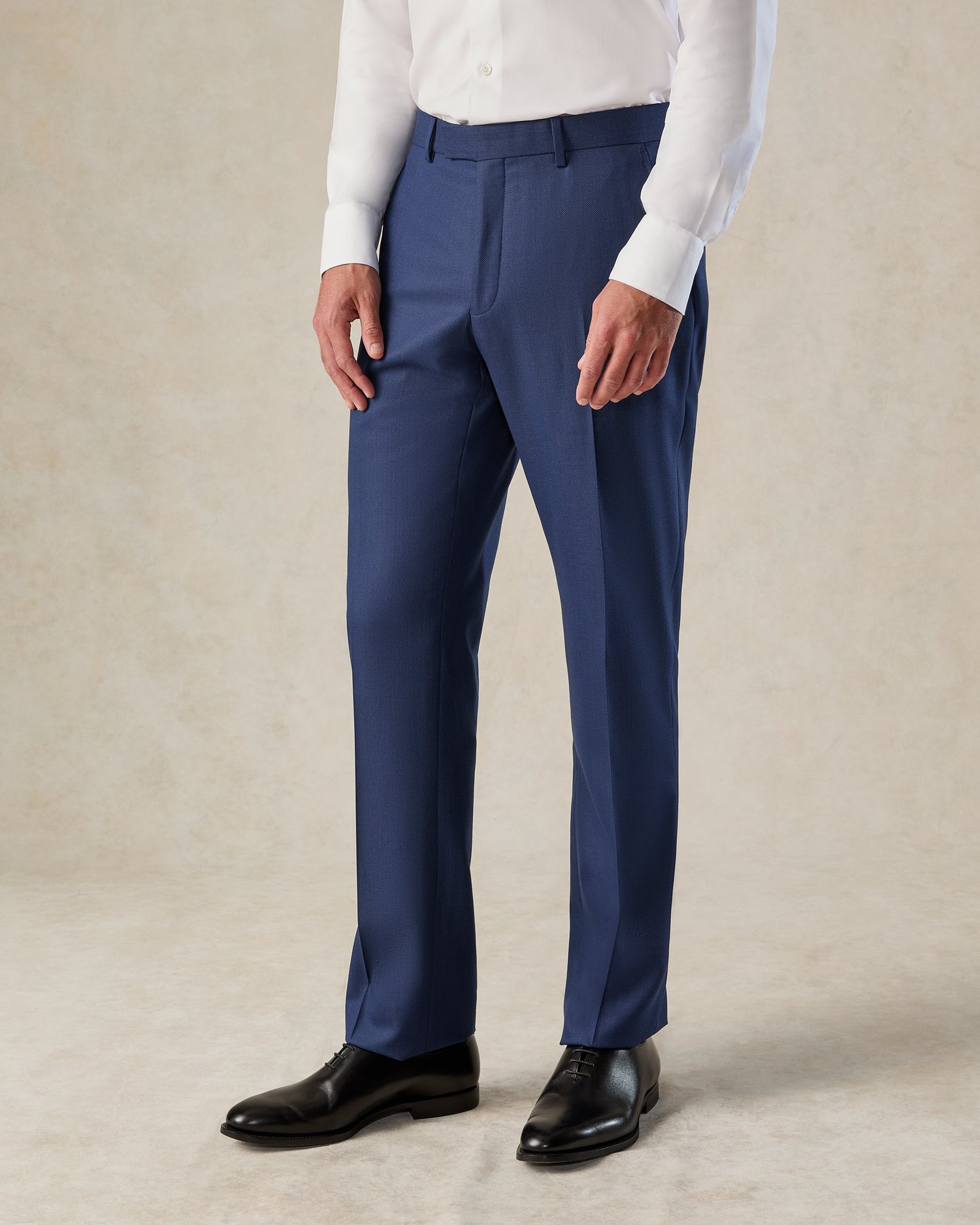 Madden Wool Birdseye Suit Trouser Navy