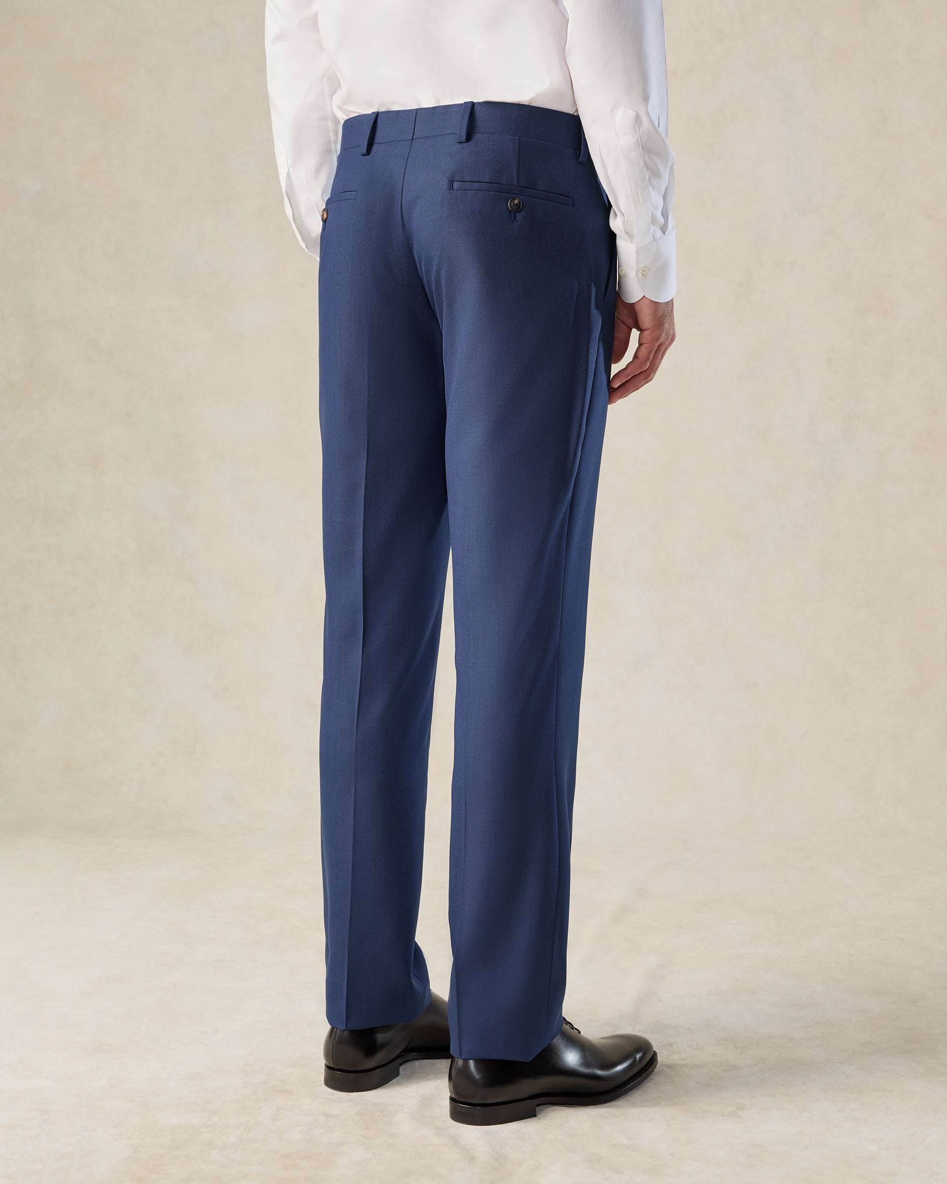 Madden Wool Birdseye Suit Trouser Navy