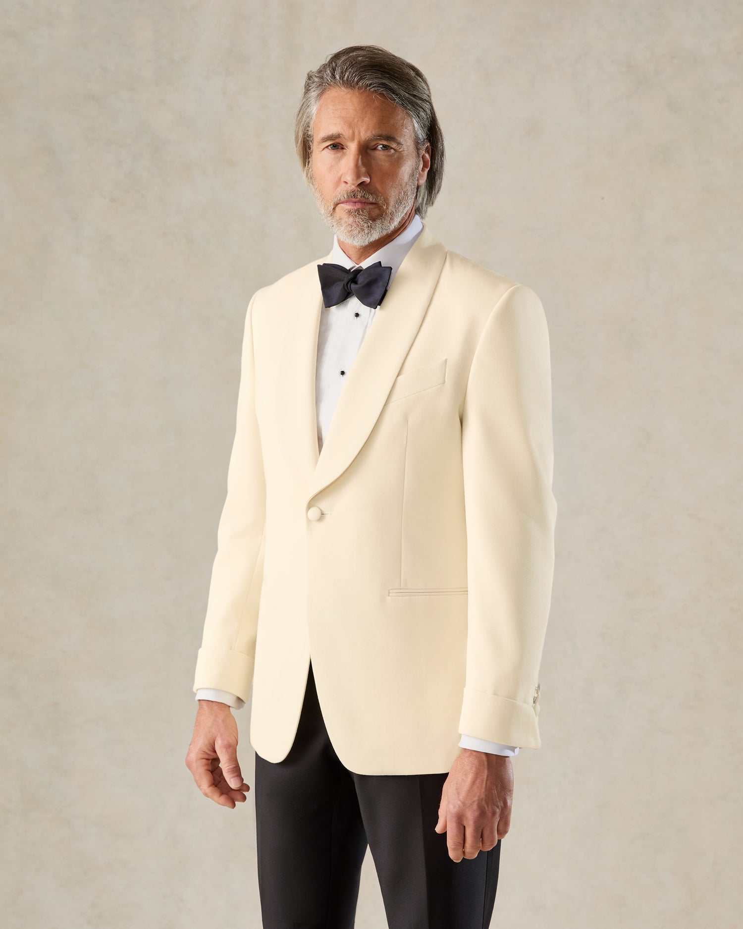 Colomb Ecru Wool Shawl Dinner Jacket