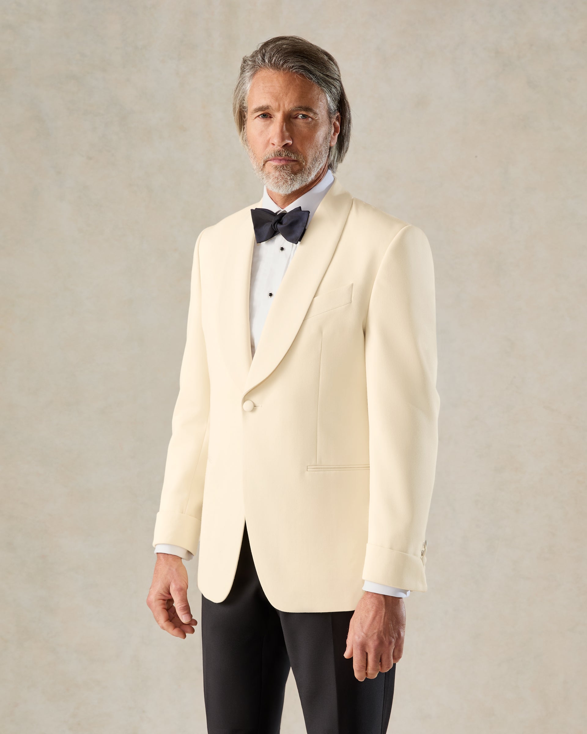 Colomb Ecru Wool Shawl Dinner Jacket