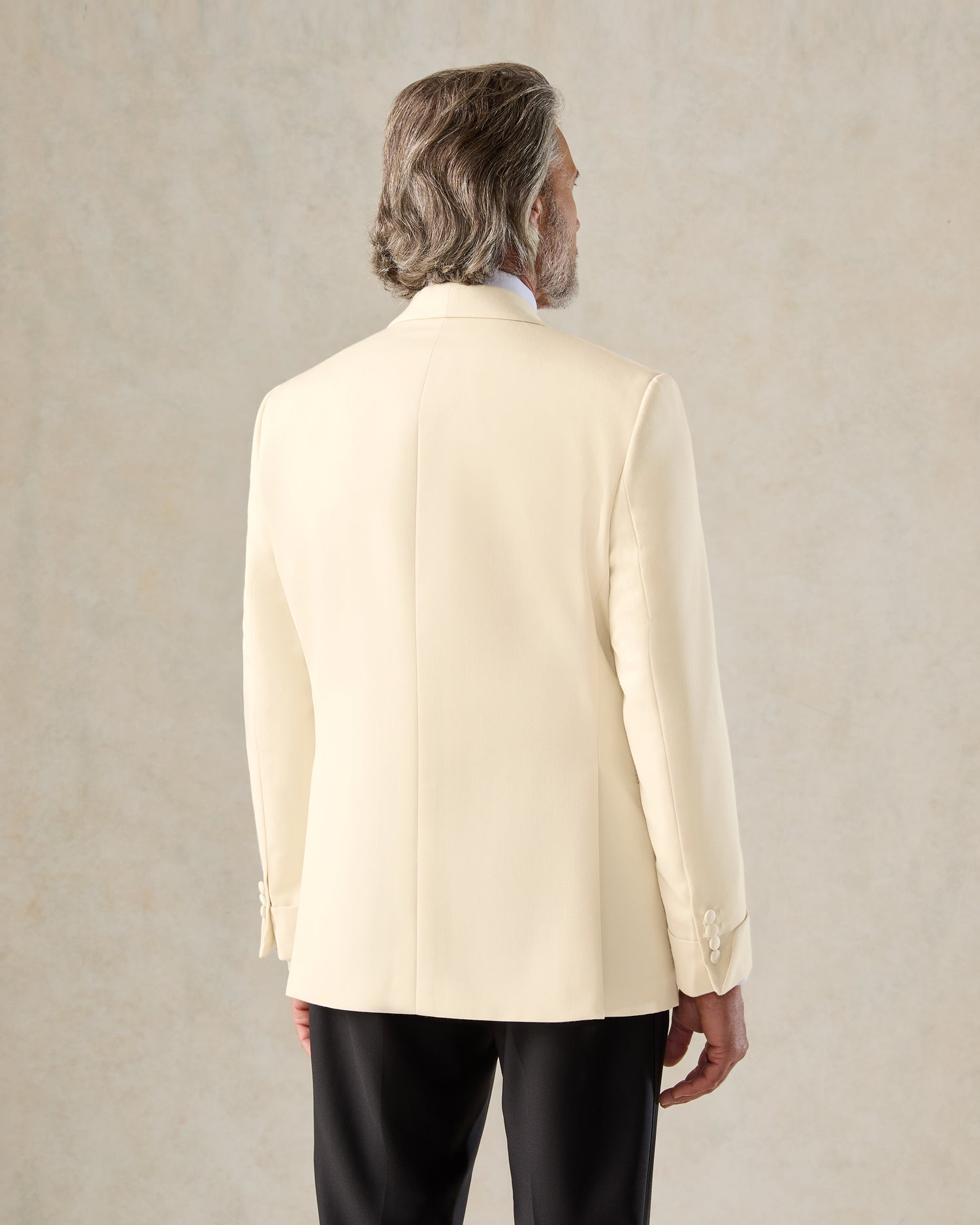 Colomb Ecru Wool Shawl Dinner Jacket