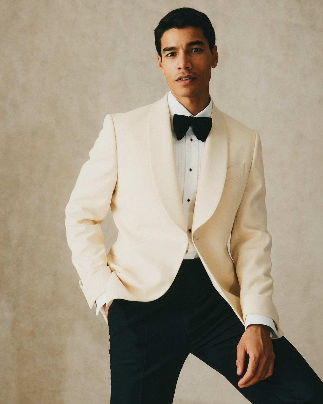 Colomb Ecru Wool Dinner Jacket