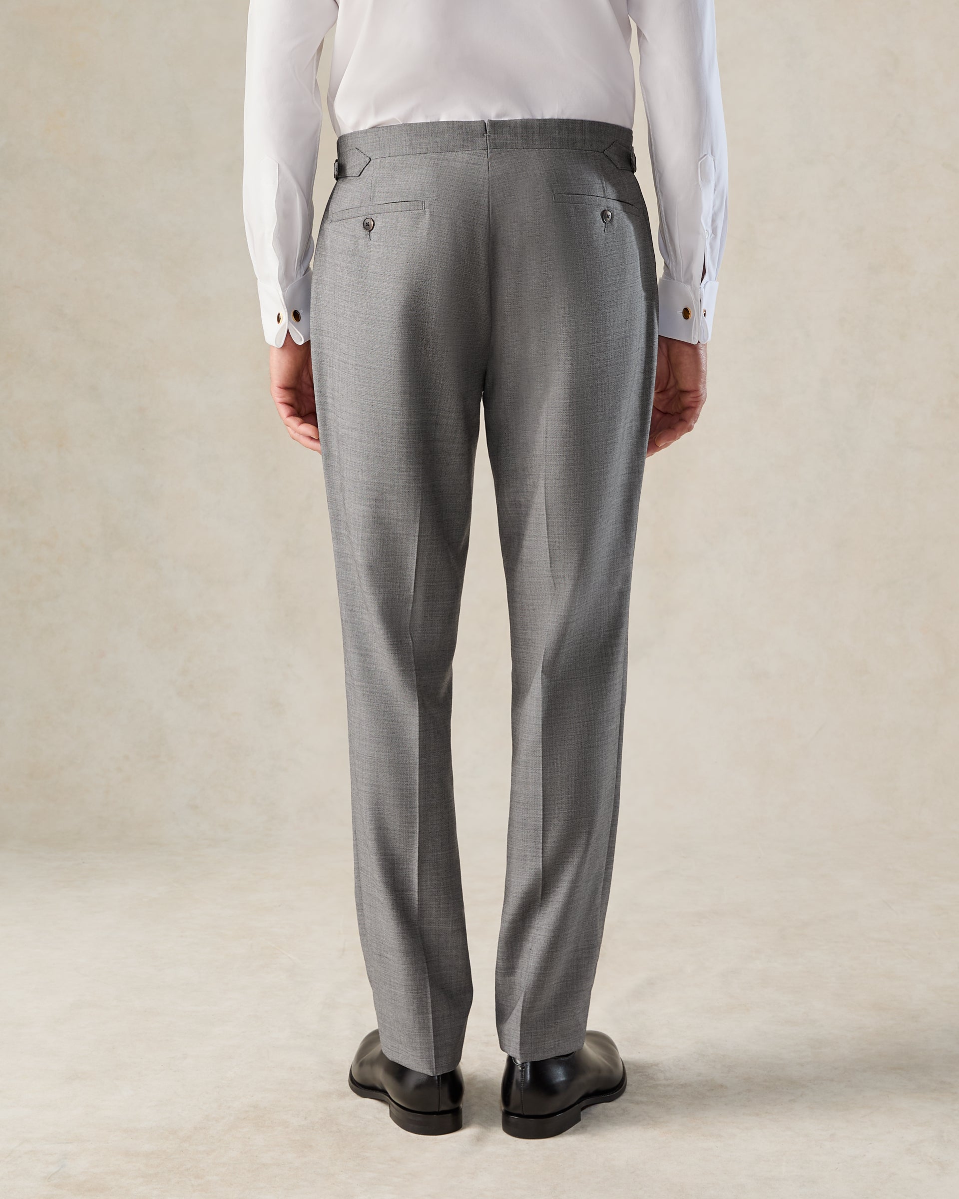 Torlese Virgin Wool Sharkskin Morning Trouser Grey