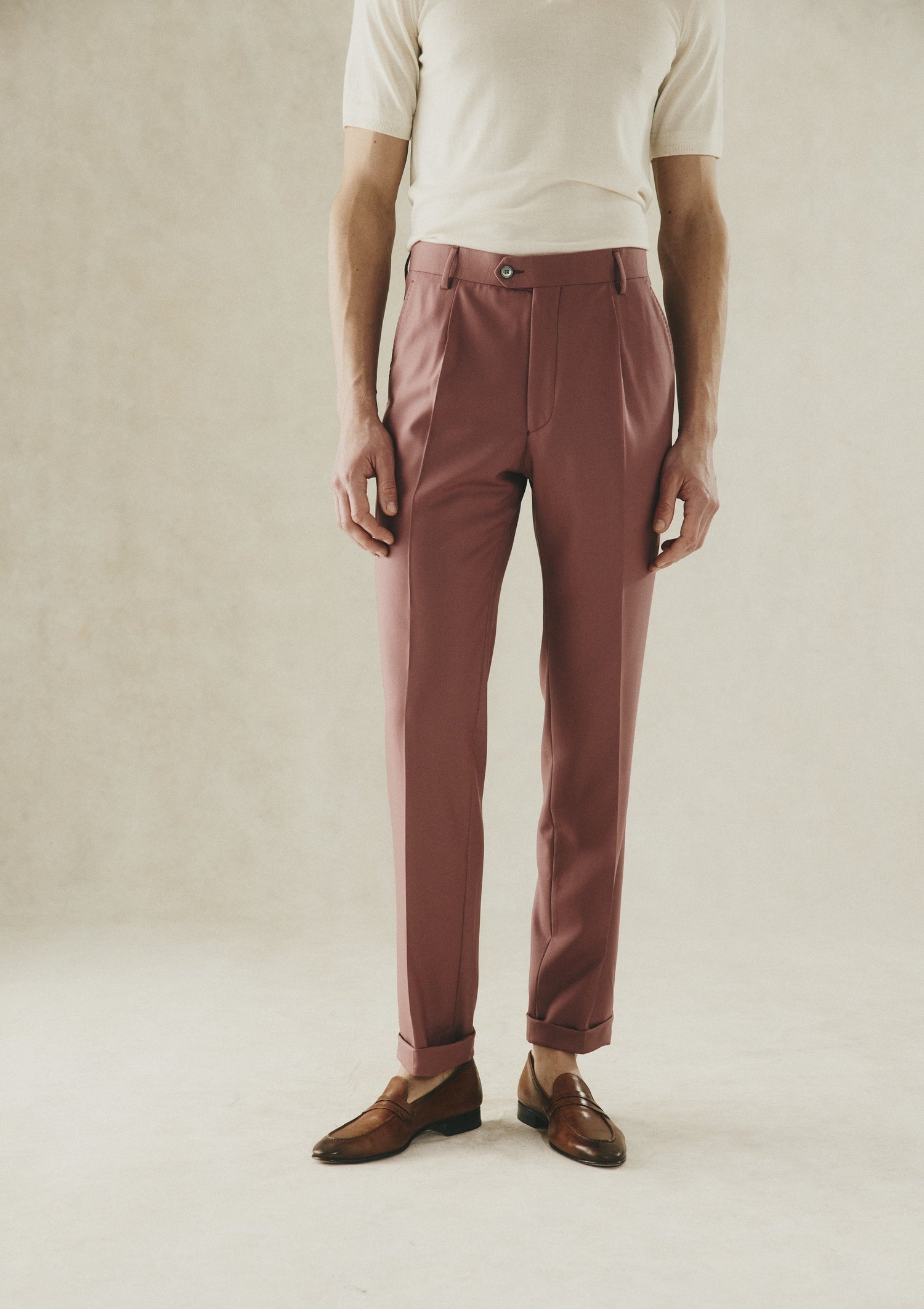 Livingstone Pleat Trouser Pink