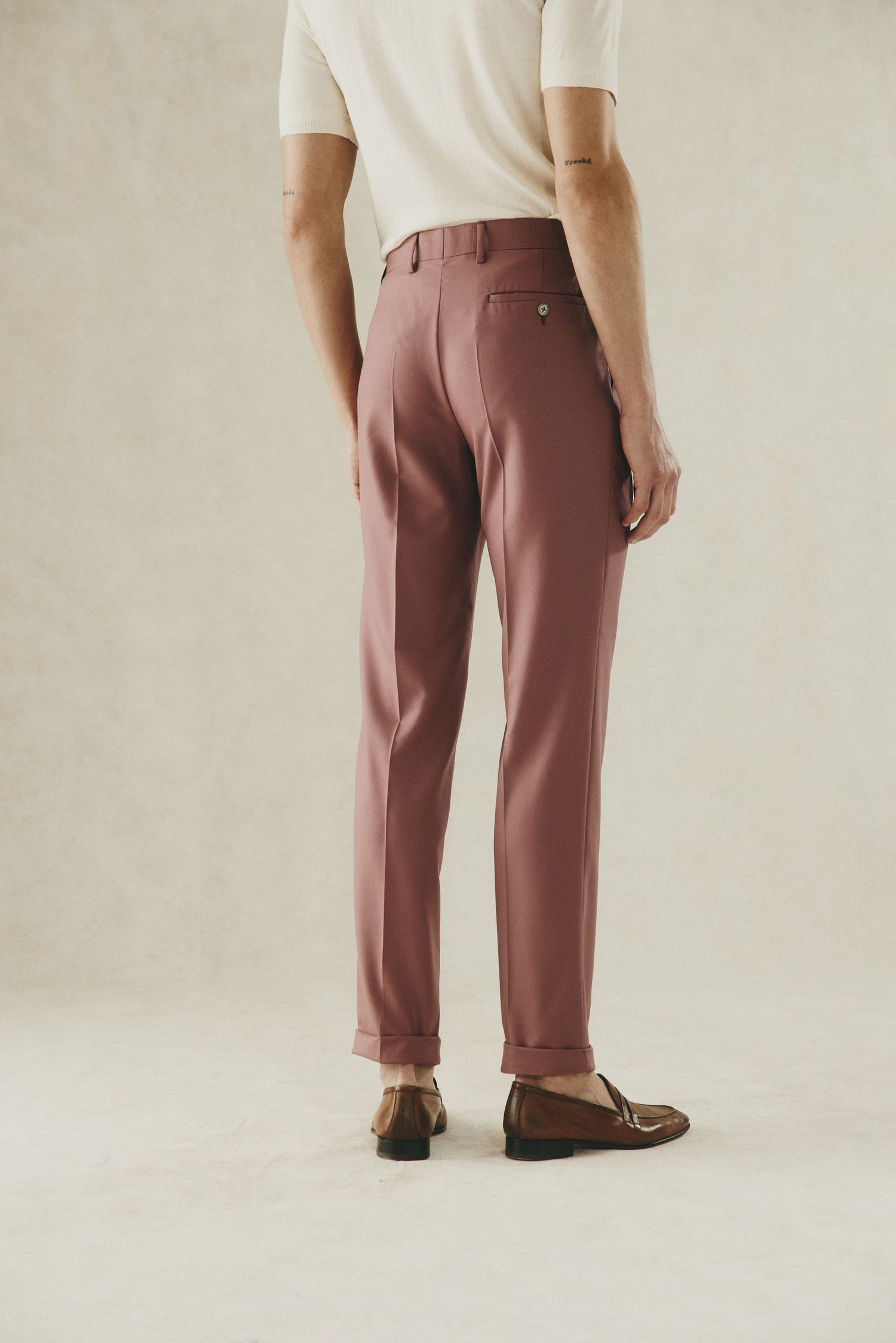 Livingstone Pleat Trouser Pink