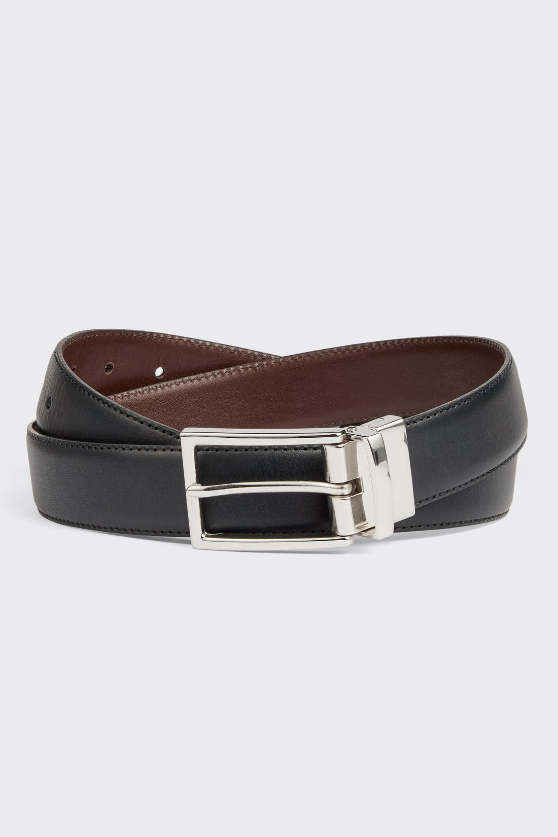 Brooke Reversible Belt Black/Brown Leather