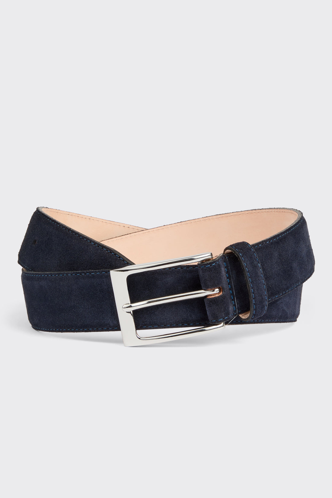 Theed Belt Navy Suede