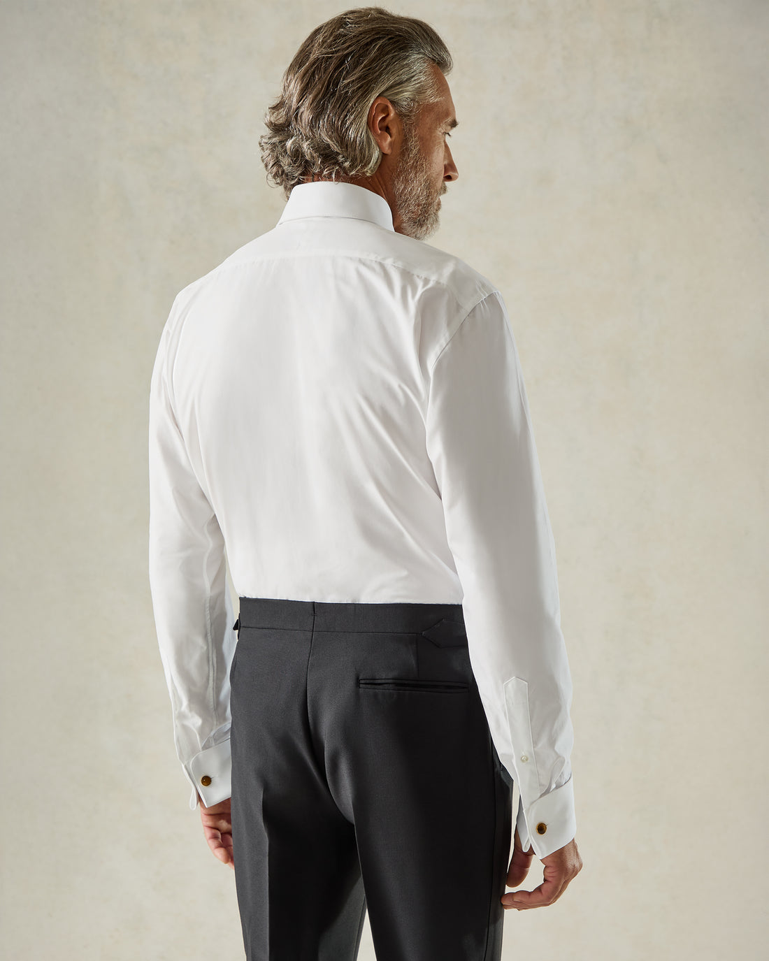 Bonham Pleated Evening Shirt White