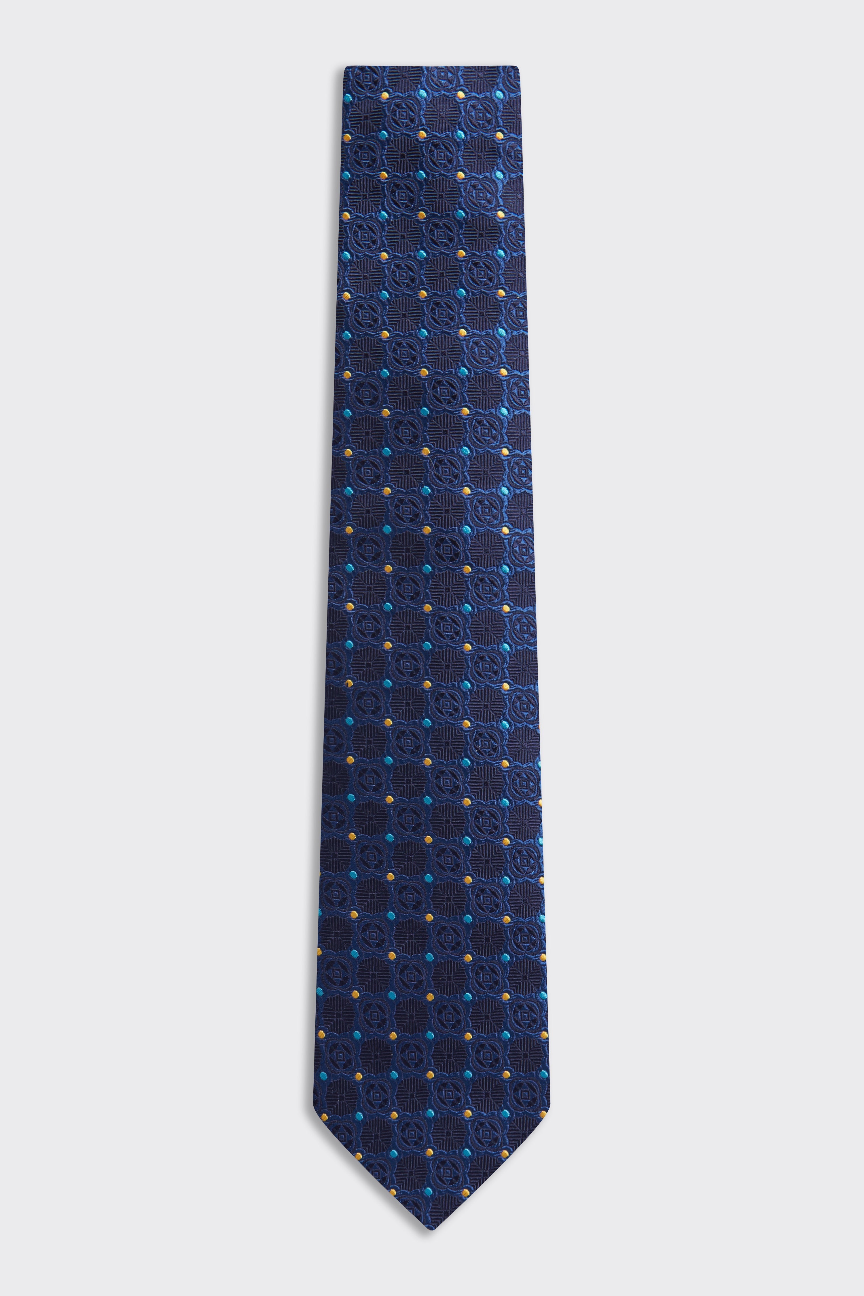 Carberry Silk Tie Navy Texture