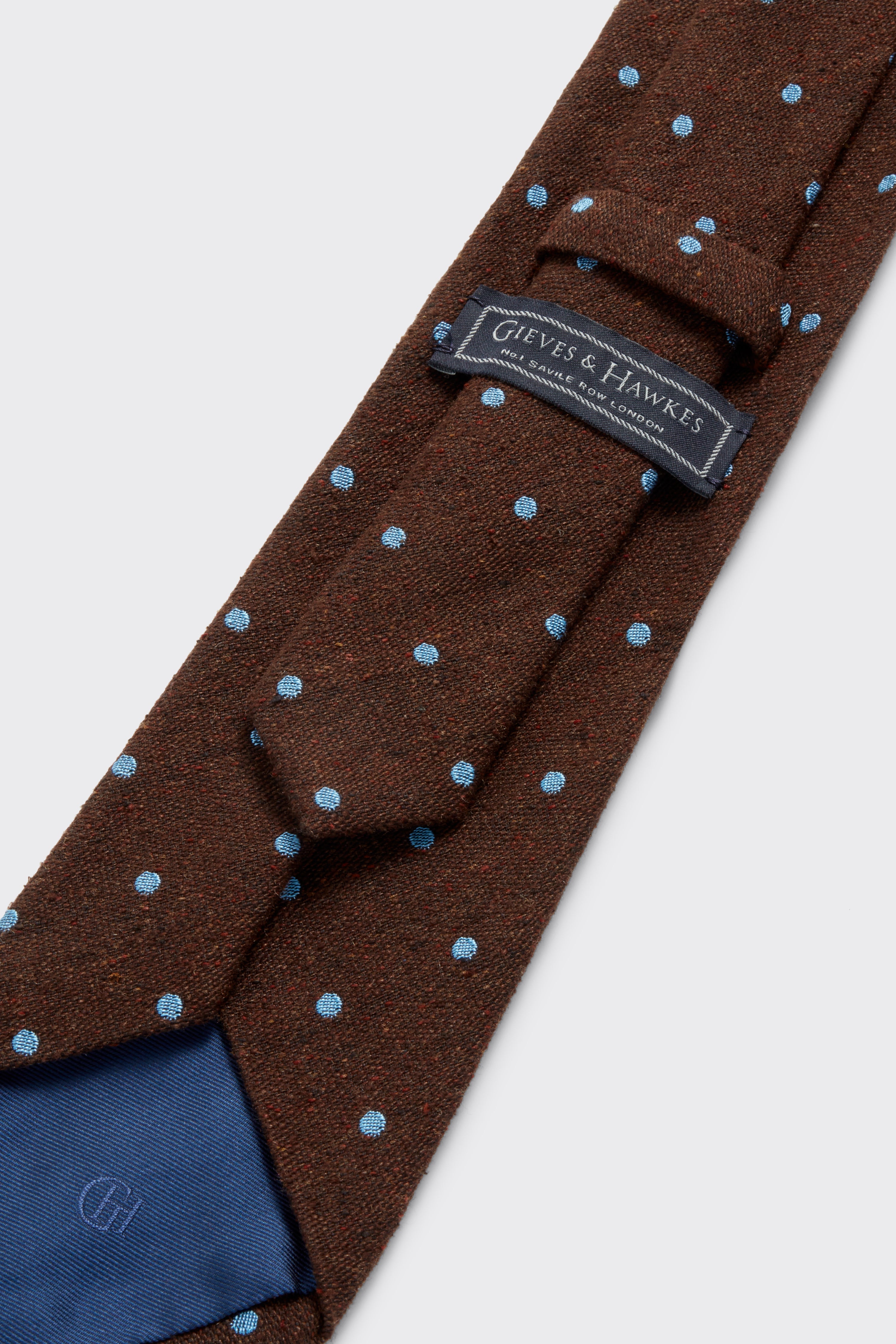 Carberry Silk Tie Brown Spot