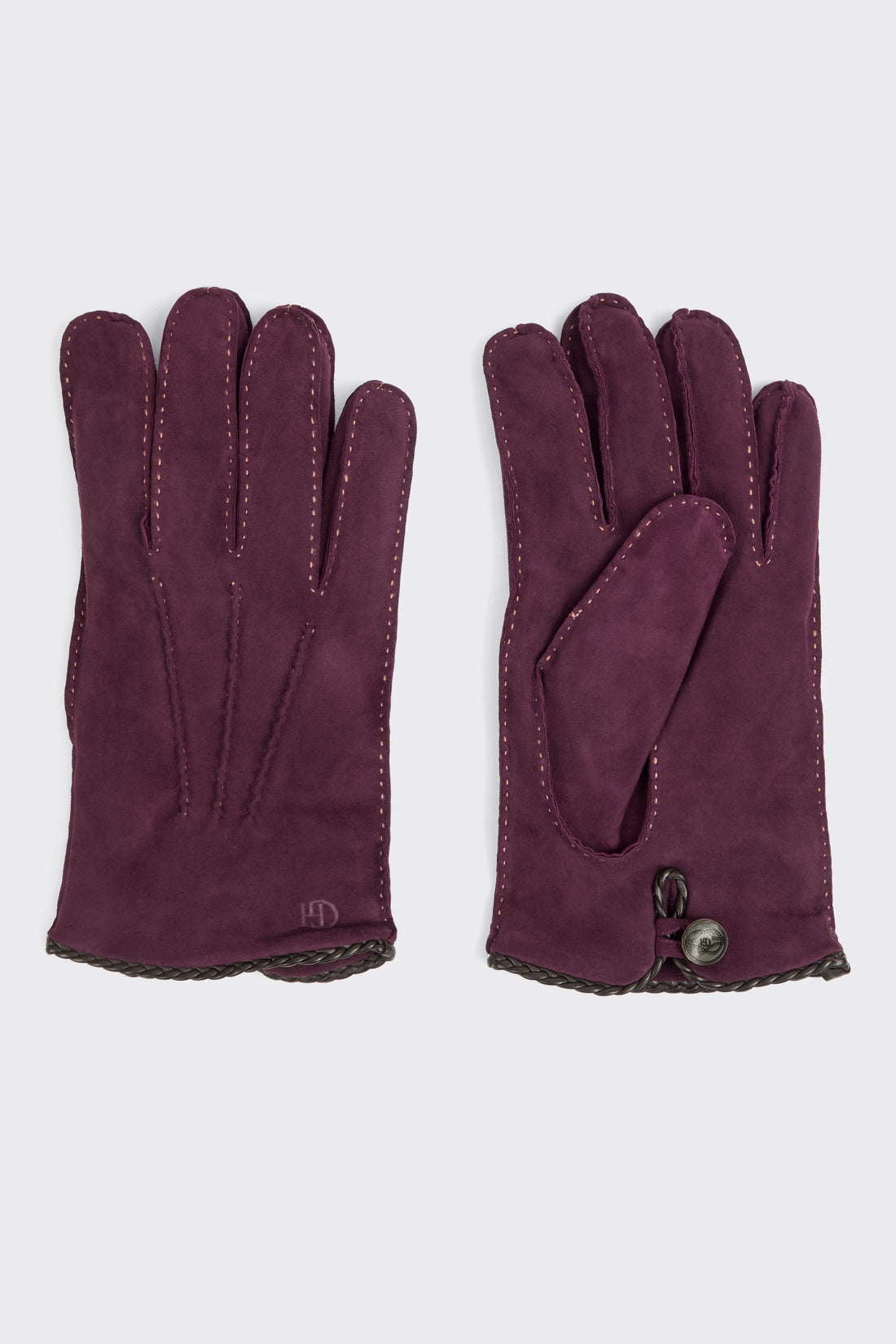 Waring Suede Gloves - Burgundy