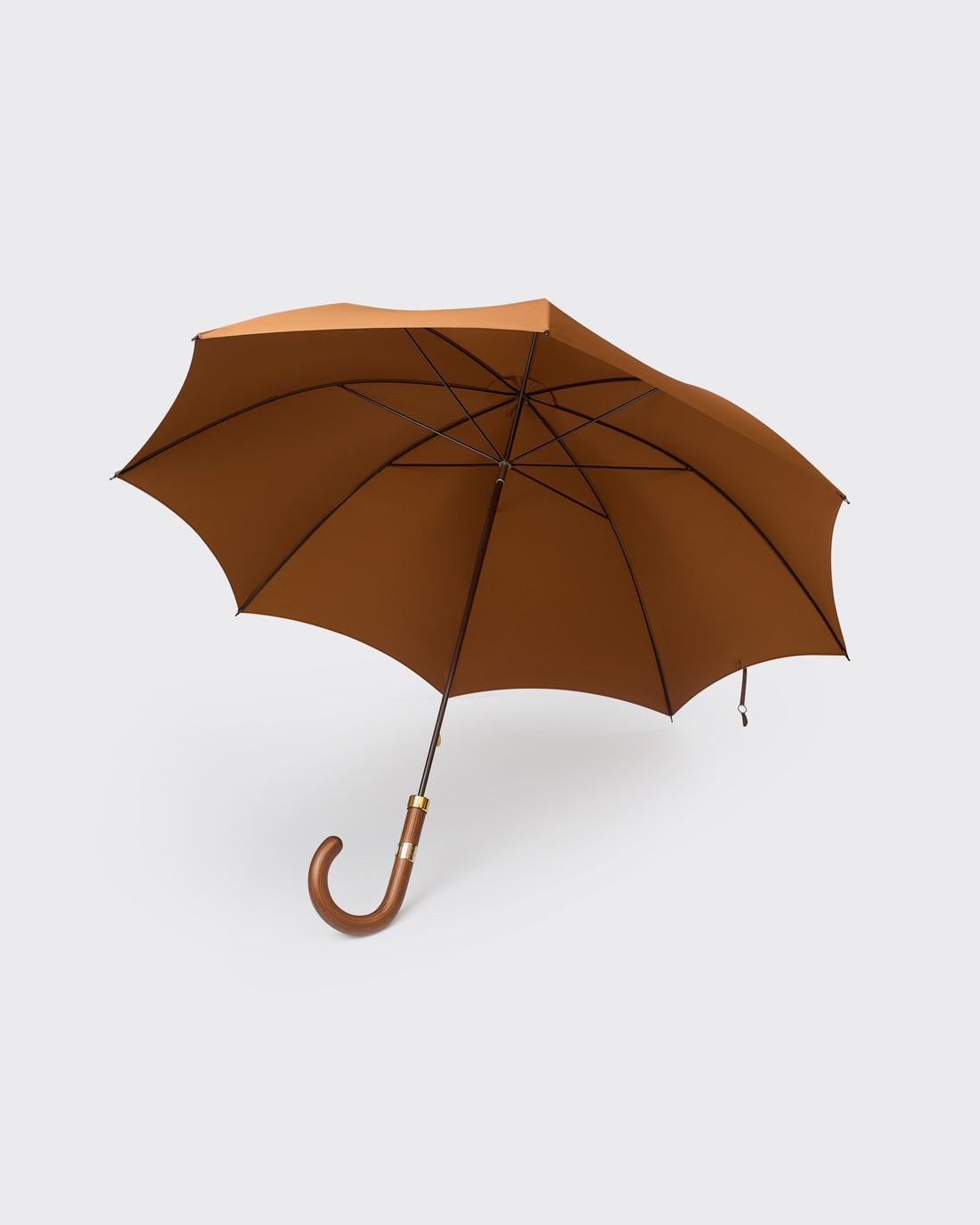 Fielding Umbrella with Wooden Handle Mid Brown