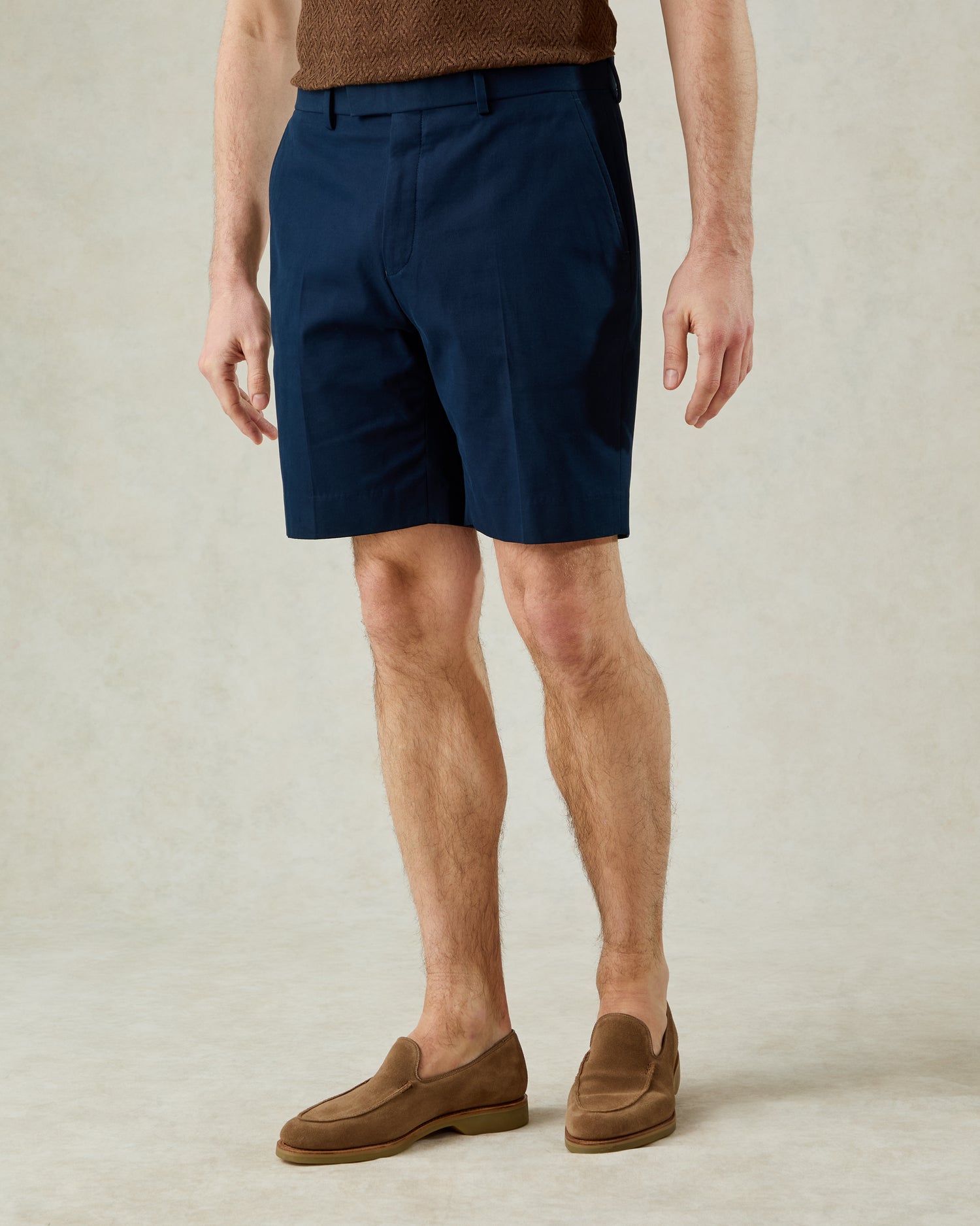 Stanley Cotton &amp; Cashmere Shorts Navy