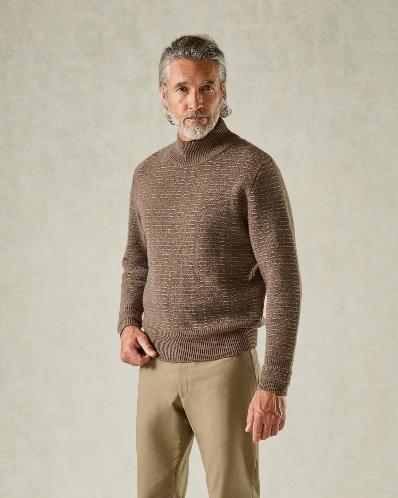 Ballentyne Morse Code Wool Knit Camel