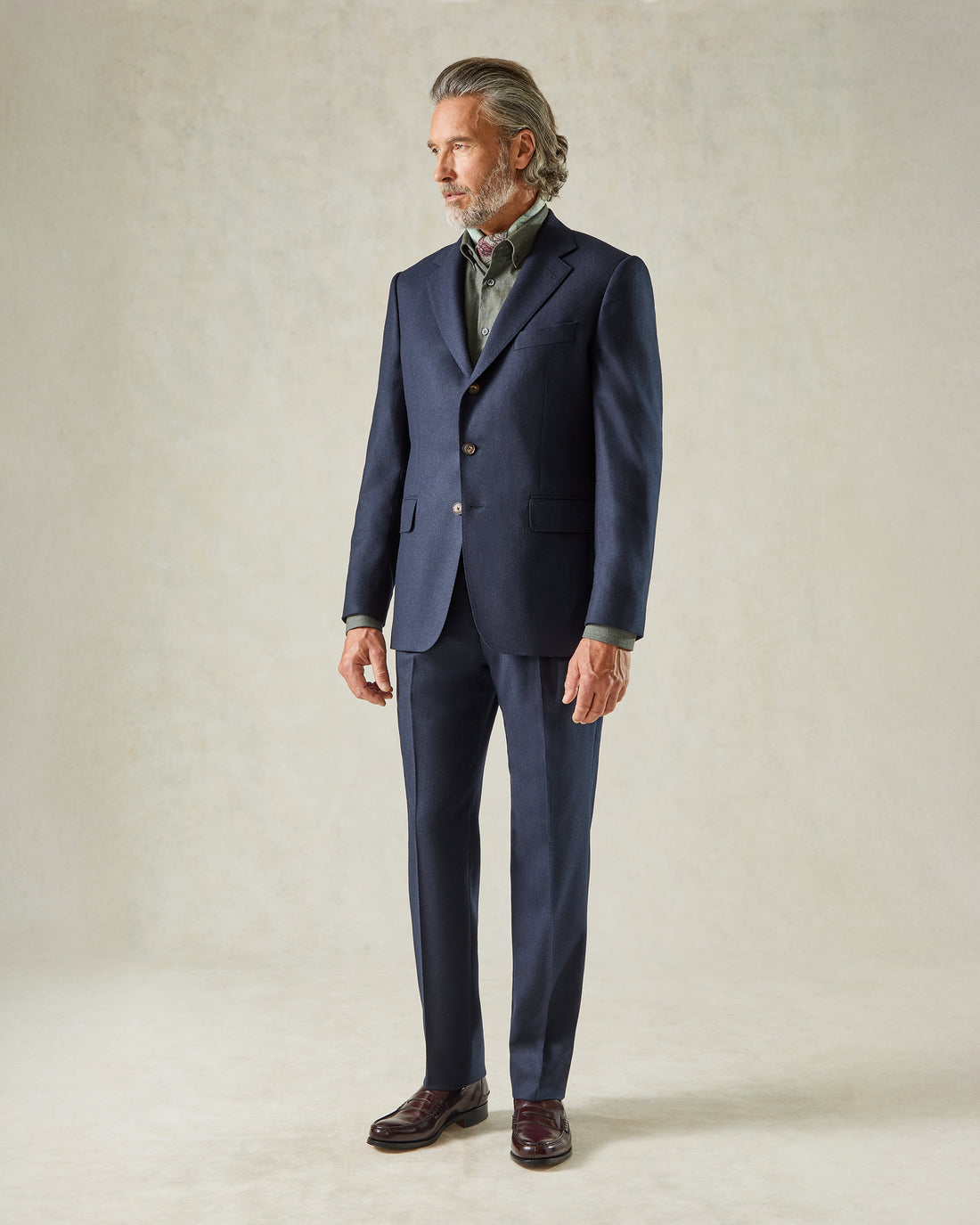 Cartwright Navy Flannel 2-Piece Suit  [Available as separates]