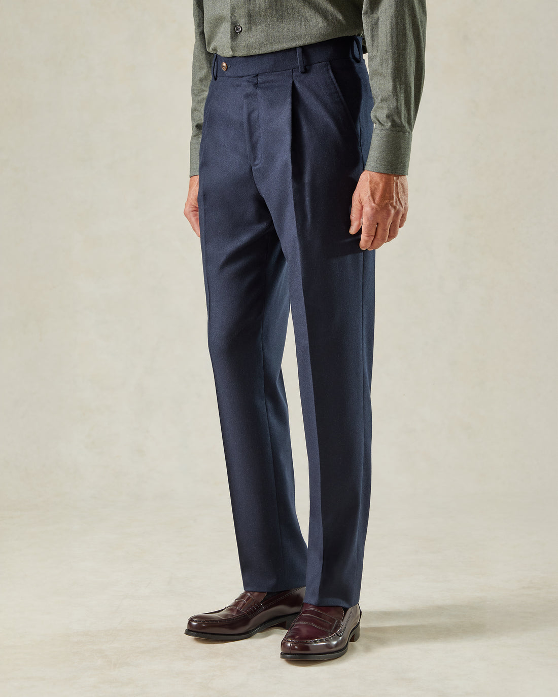 Cartwright Flannel Suit Trouser Navy