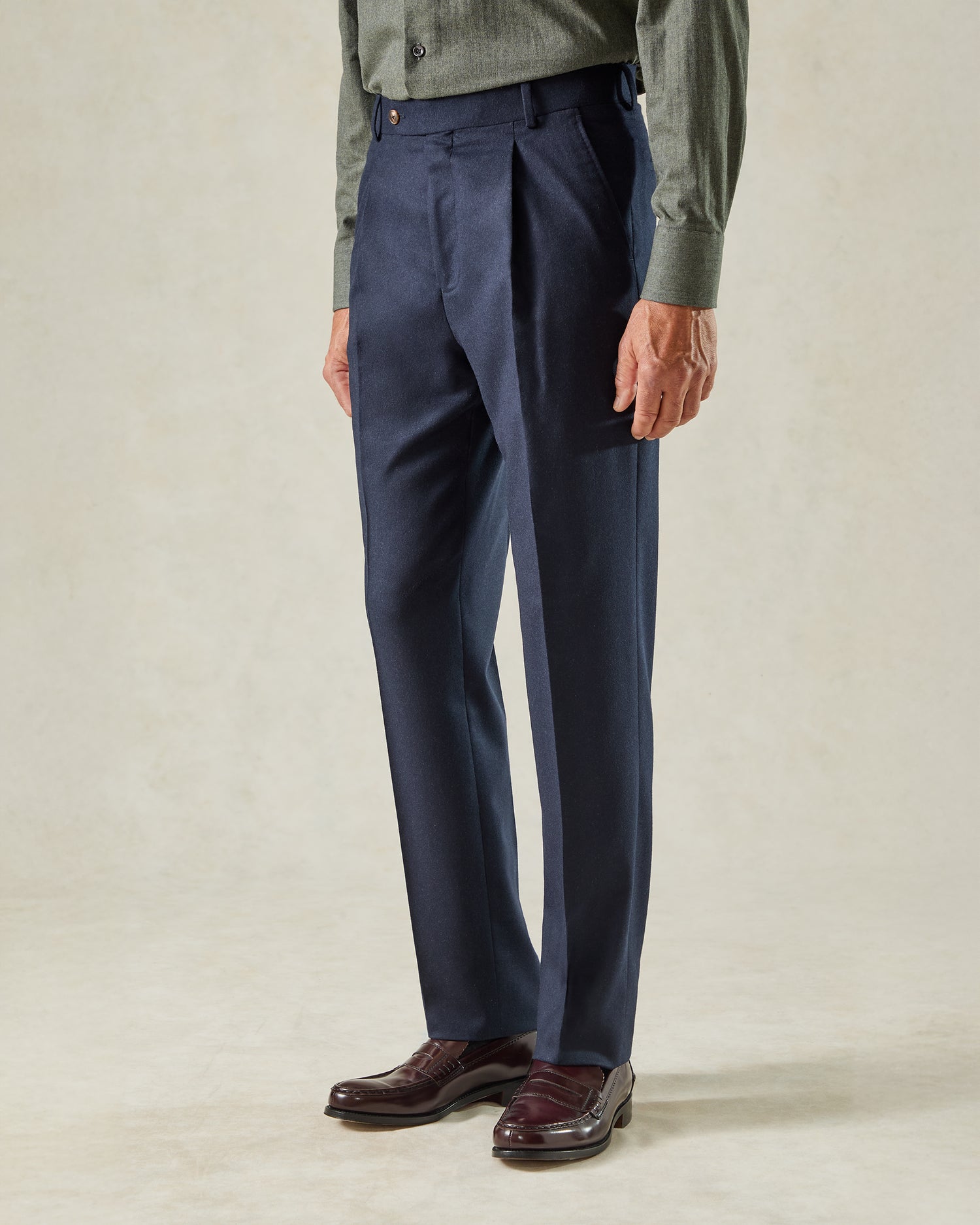 Cartwright Navy Flannel 2-Piece Suit