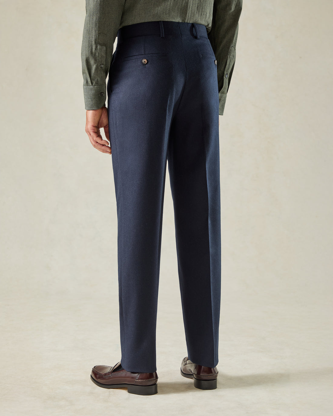 Cartwright Flannel Suit Trouser Navy