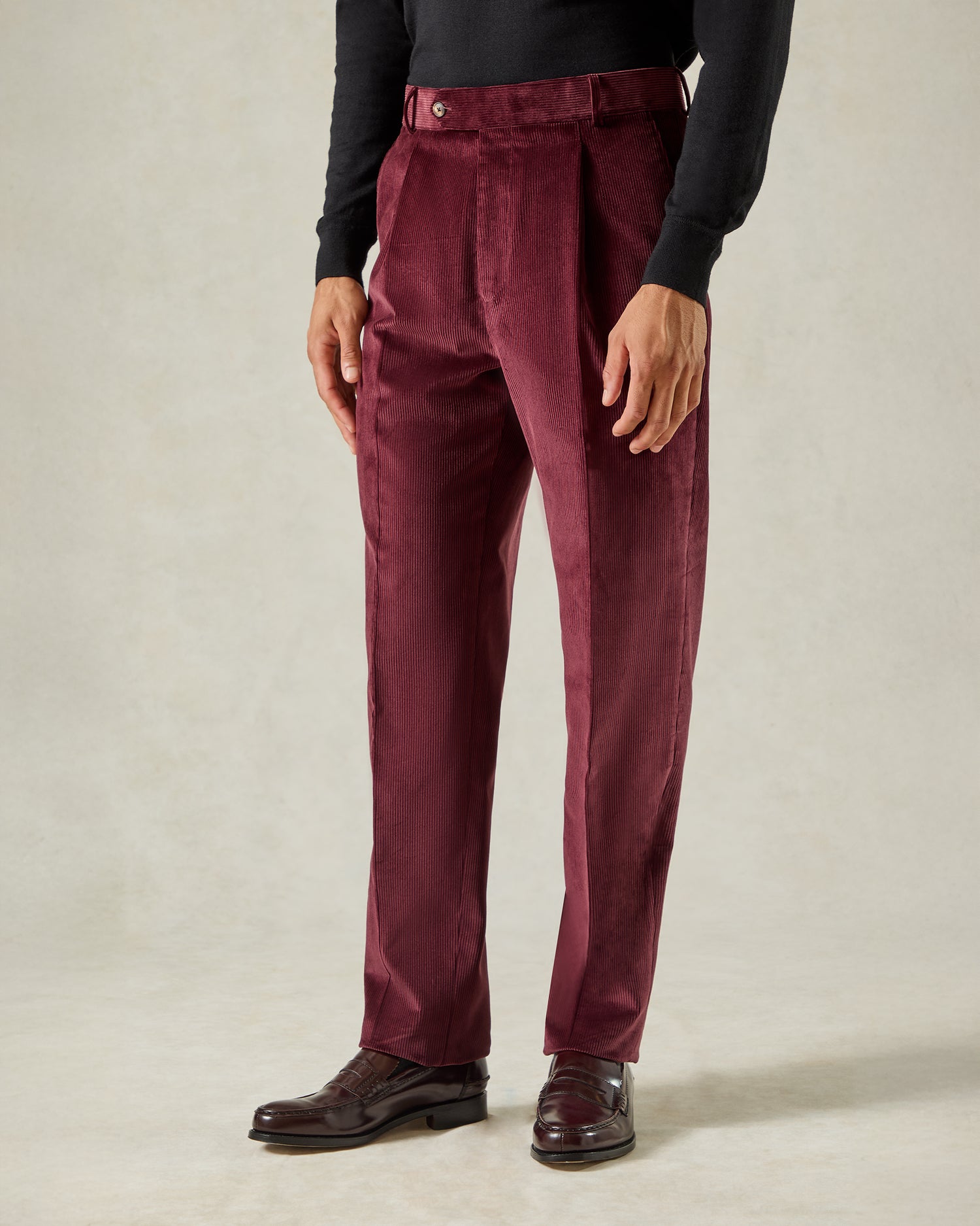 Hearne Corduroy Trouser Burgundy