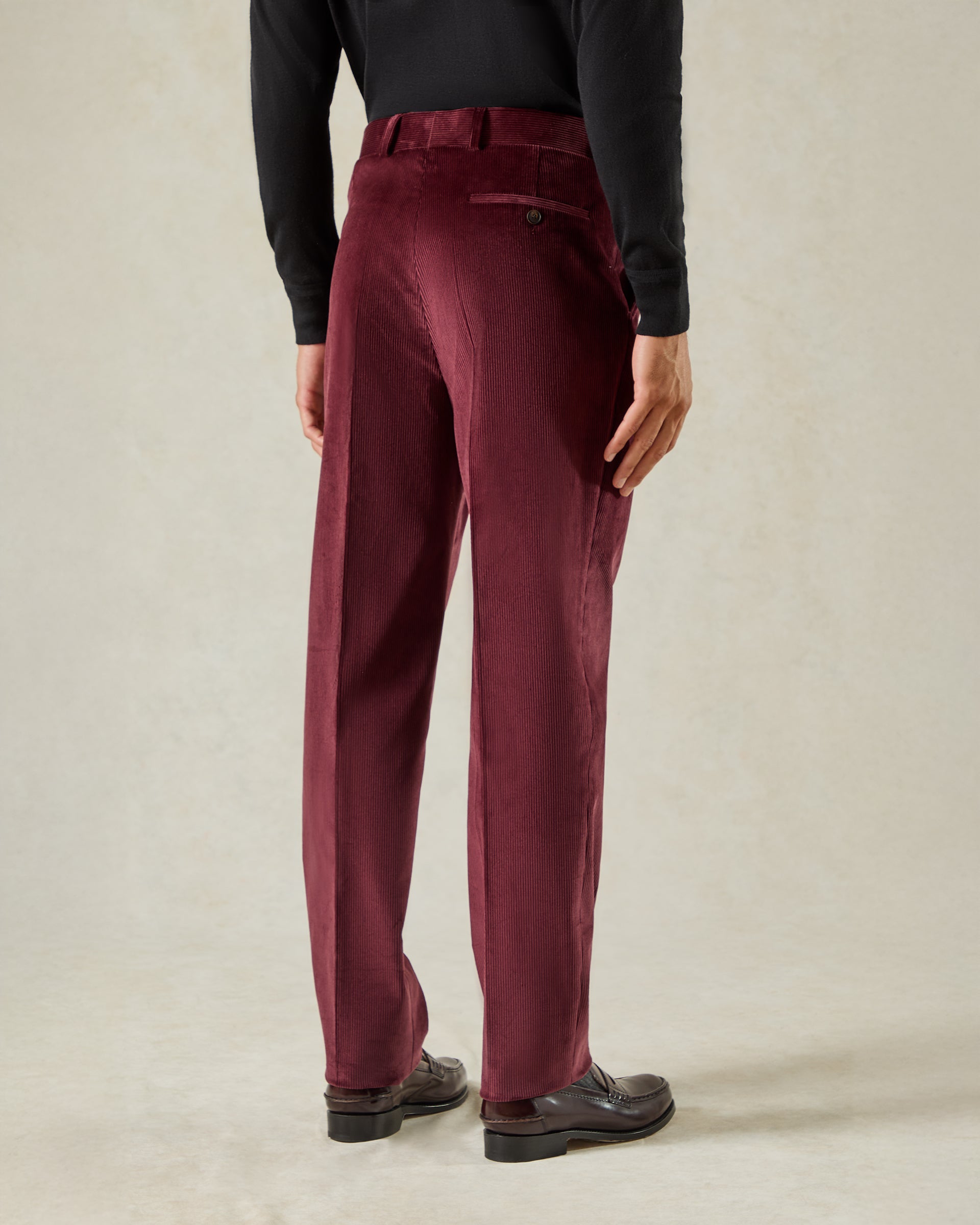 Hearne Corduroy Trouser Burgundy