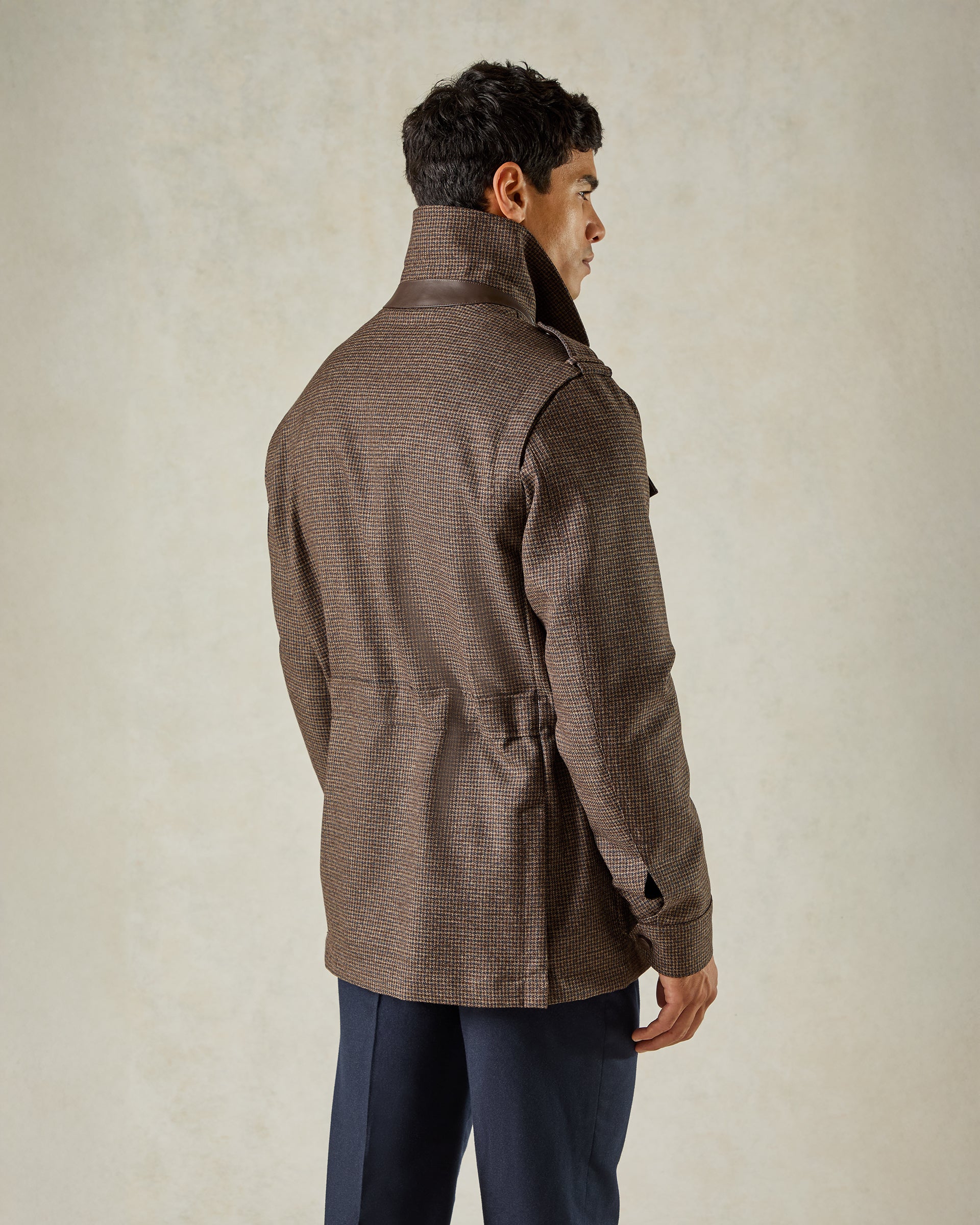 Lander Field Jacket Shepherd Check Tan