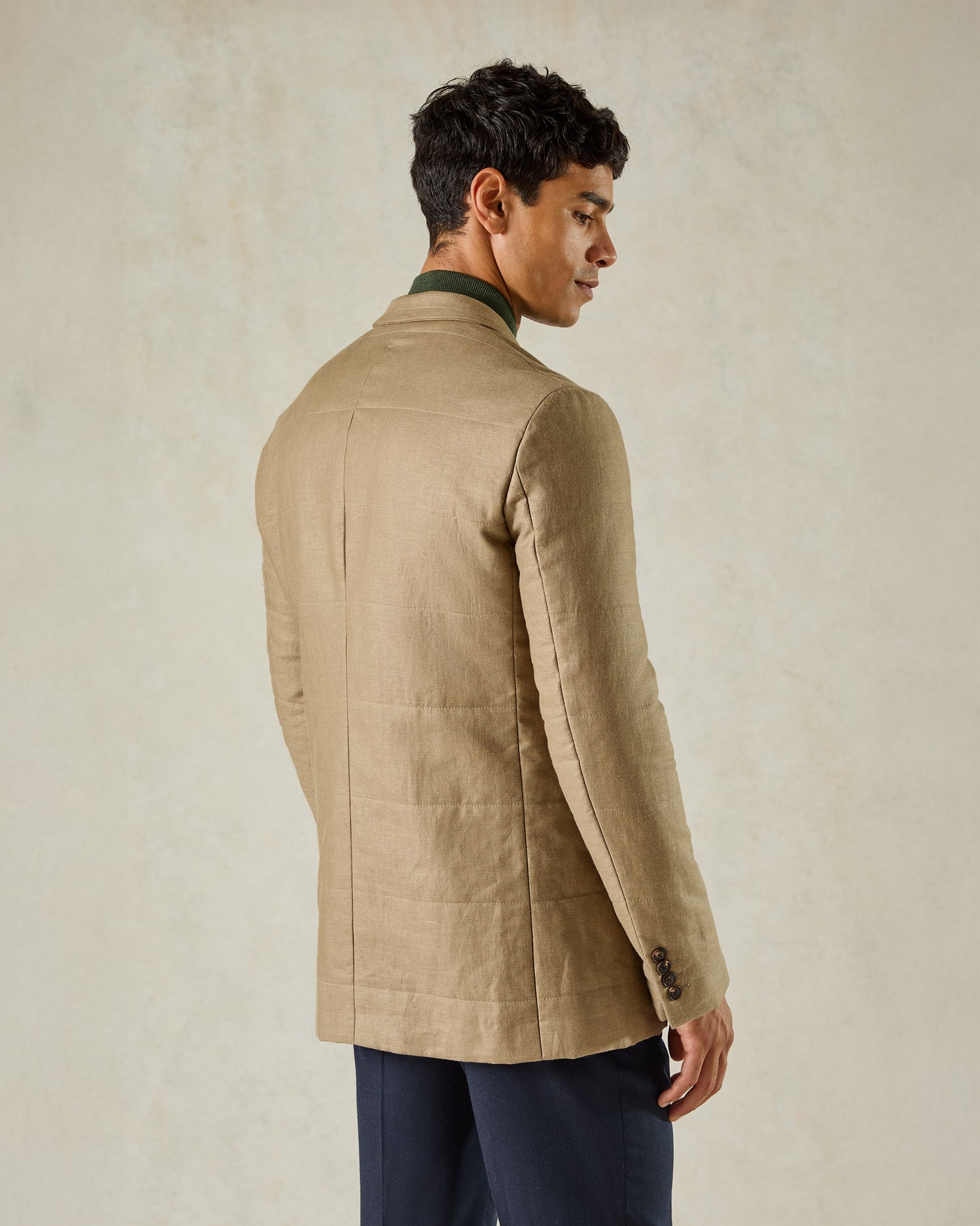 Scott Padded Twill Blazer Coffee