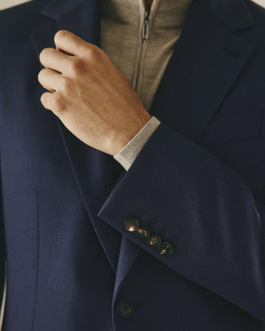 Madden Navy Wool Birdseye 2-Piece Suit [Available as separates]